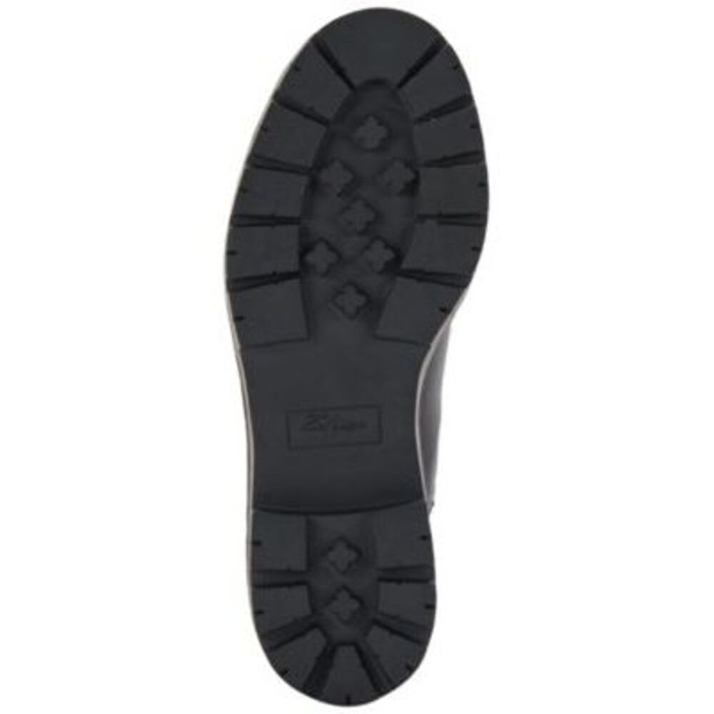 AQUA COLLEGE Womens Black Waterproof Demi Round Toe Wedge Leather Chelsea 10 M - Picture 4 of 4